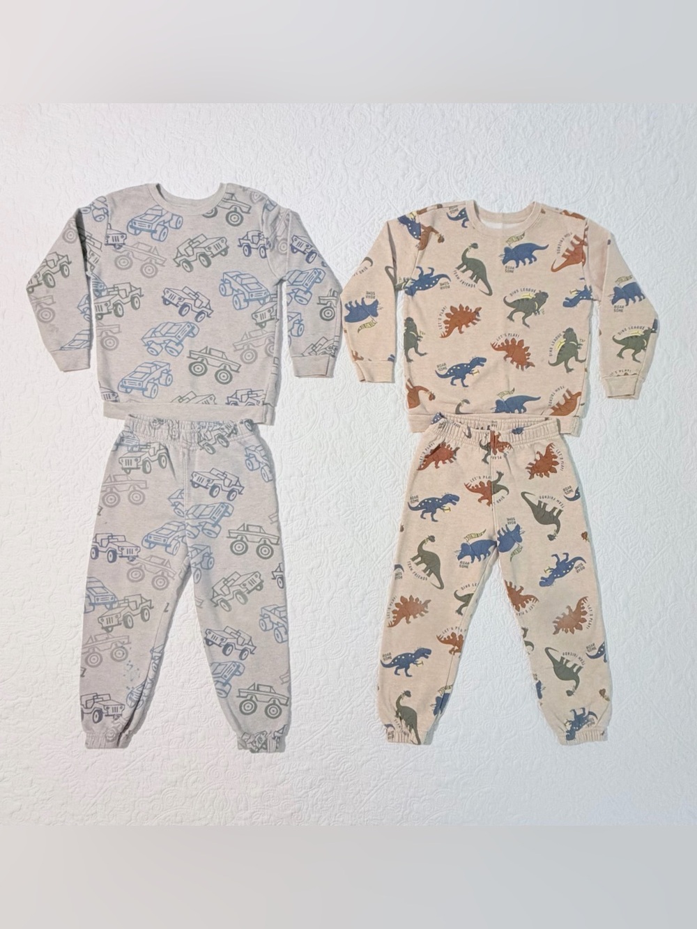 Garanimals | Toddler Boys Size 5T | Sweatsuit Bundle | Dinosaurs And Trucks PJ’s